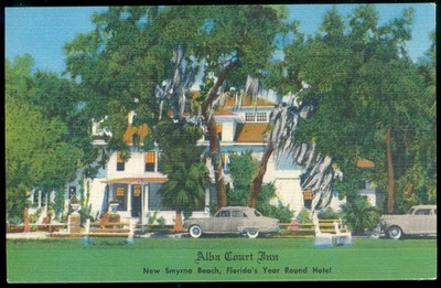 ALBA COURT INN - NEW SMYRNA BEACH, FL POSTCARD
