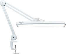 LED Architect Desk Lamp with Clamp, Metal Swing Arm 2000 Lumens Dimming Office T