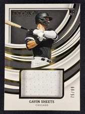 2022 Panini Immaculate #RRJ-GS Gavin Sheets Remarkable Rookie Jersey Relic /99