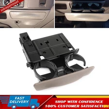 Tan Console Cup Holder For 99-04 Ford Excursion F250 F350 F450 F550 Super Duty
