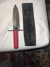 Lesche Metal Detecting Side Serrated  Hand Shovel with Nylon Sheath