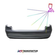 LACKIERT für Skoda Fabia 545 II Combi Stoßstange Hinten ohne PDC+GEPRÜFT 07-14