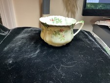Antique R S Prussia Large Cup Floral Gold Red Star Mark