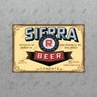 Vintage Sierra Beer Metal Sign Reno Nevada Brewery Co. Collectible #888525