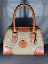DOONEY & BOURKE Olive Tan Leather Signature Doctor Satchel Bag Made in USA