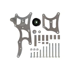 ICT Billet 551777; Alternator/PS Brackets OEM Location for Chevy LS Truck