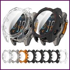 Case Cover and Tempered Glass Screen Protector For Garmin Tactix 8 Frame High