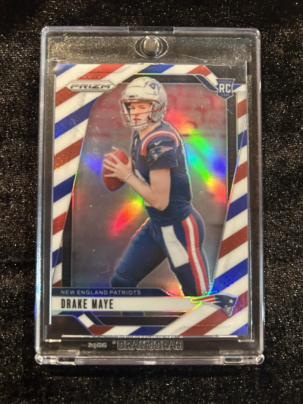 Drake Maye 2024 Prizm Rookie #329 Red White Blue Prizm
