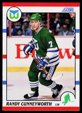 Randy Cunneyworth, 1990-91 Score American, #276, Hartford Whalers,