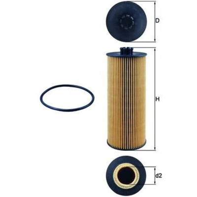 Ölfilter MAHLE OX 155D Filter