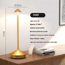 Rechargeable Table Lamp Creative Dining Touch LED Hotel Coffee Decorative Light