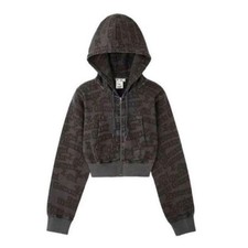 X-girl  HYSTERIC GLAMOUR Hoodie, All-over Print, Size S, Zip-up
