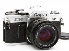 Canon AE-1 35mm SLR Film Camera NEW FD 50mm f/1.8 Lens from JAPAN  Exc 4  