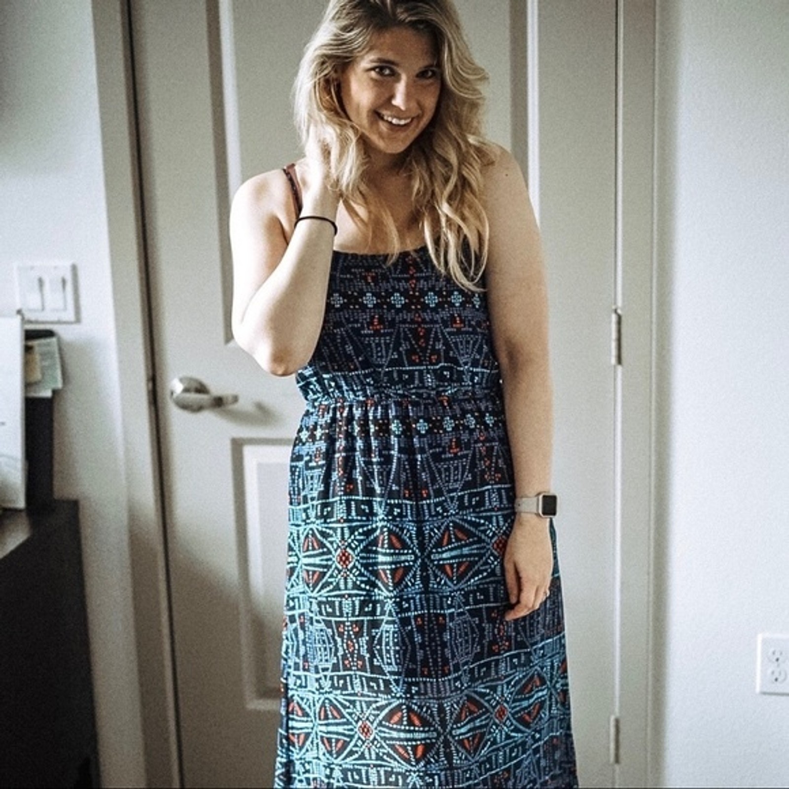 Forever 21 Geometric Boho Dot Pattern Spaghetti S… - image 5