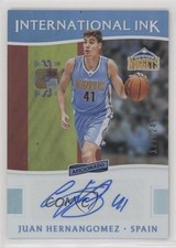 2016 Panini Aficionado International Ink 130/249 Juan Hernangomez #19 Auto 10fa
