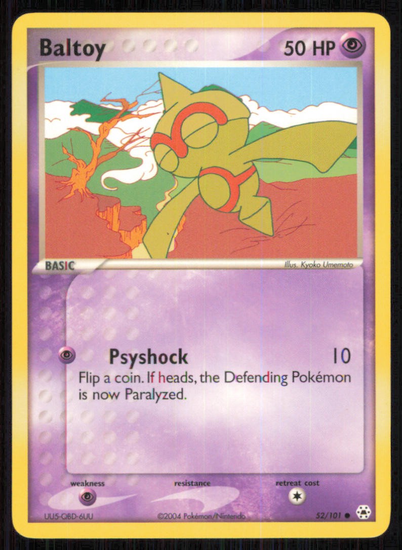 Baltoy 52/101 Common Hidden Legends Pokemon Lightly Played
