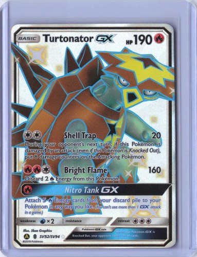 Turtonator GX Holo Hidden Fates Shiny Vault HIF SV52/SV94 Near Mint