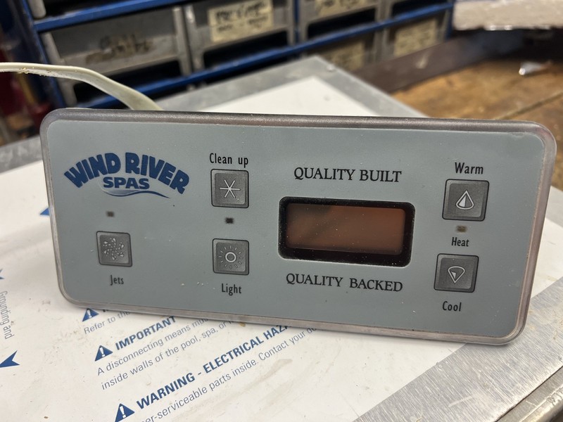 Wind river spa top panel control