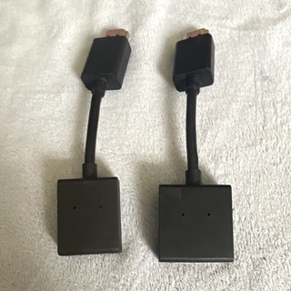 2x HDMI Standard Male to HDMI Standard Female Extension Adapter Cable 10cm Black