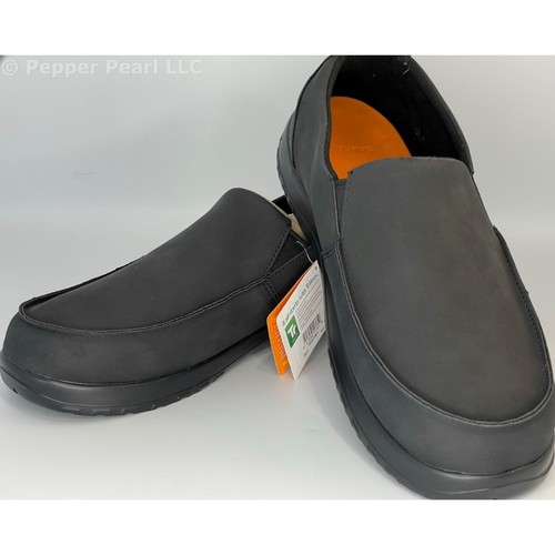 Black Comfortable Slip On Work Leisure Loafer Shoes Men's Size 9 Women's Size 11 - Picture 1 of 11