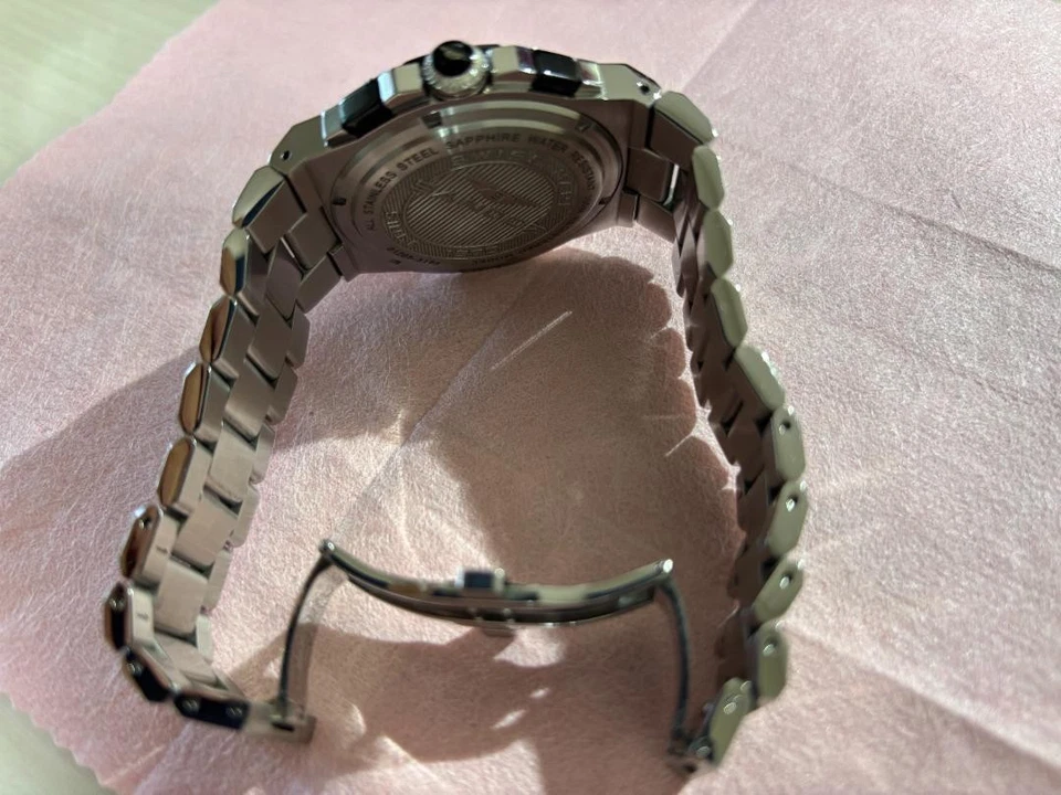 SANDOZ Chronograph Watch Black Dial, 4.7cm, 19cm Wrist Used Foto 2 de 4