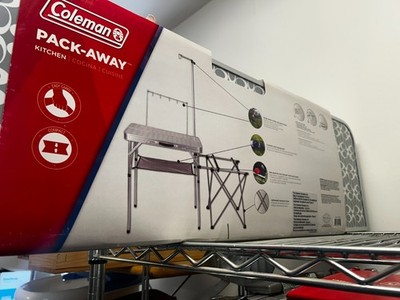 BRAND NEW COLEMAN Pack-Away Folding Camp Kitchen Cook Station