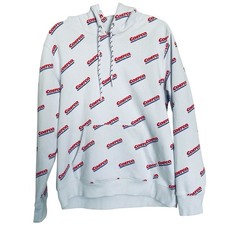 Costco Wholesale Logo Hoodie Kirkland Signature White All Over Print Unisex S/M