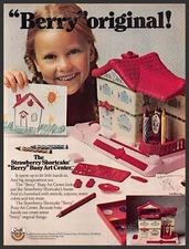 Craft Master 1980s Magazine Print Advertisement 1983 Shortcake Busy Art Center