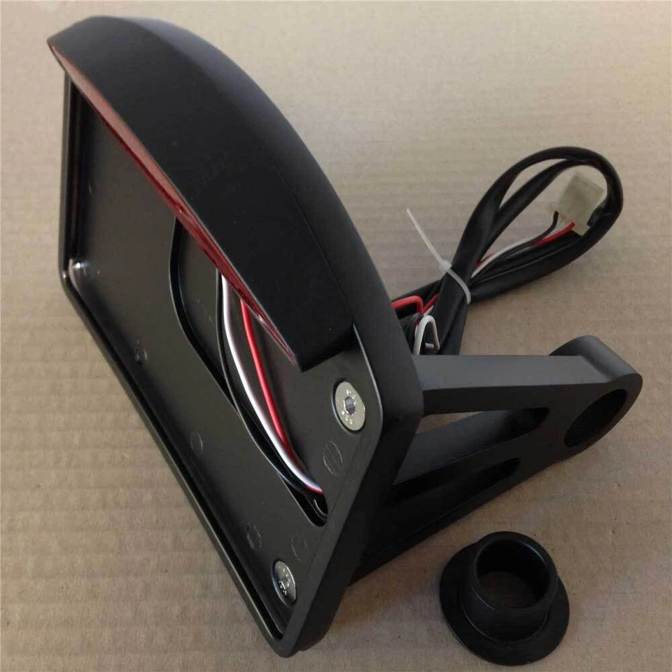 1-дюймовый боковой номерной знак мотоцикла задний тормоз светодиодный фонарь в сборе черный - Изображение 4 из 4