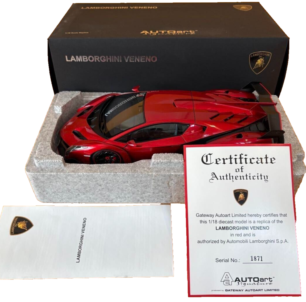 Autoart 1/18 Signature Lamborghini Veneno Red 74508 | eBay