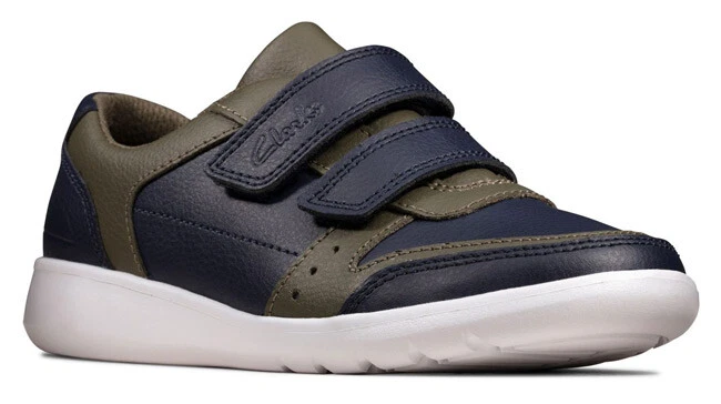 Boys navy hotsell leather trainers