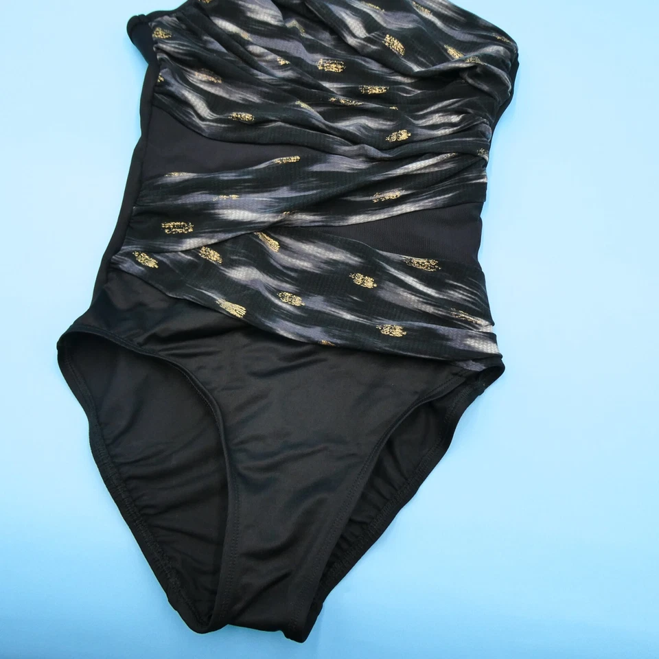 Traje de baño Miraclesuit talla 6 Jena control de barriga adelgazante malla moldeadora de una pieza Foto 3 de 4