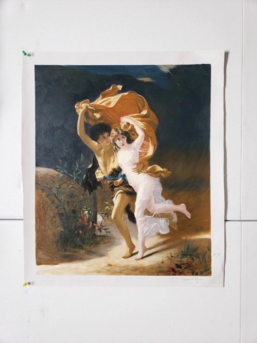 "The Storm" 20x24, Old master reproduction Oil painting on Giclee Canvas, - Picture 2 of 5