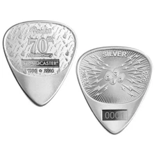 2024 Fender 70th Stratocaster Anniversary 10 Gram 925 Silver Guitar Pick