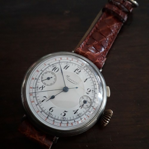 Vintage MINERVA Chronograph 19/9 CH Single Button 1910