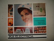 DDR Werbe Prospekt  IKA ELECTRICA Heisswasserspeicher N 5 01/03,Sörnewitz,1967