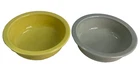 Homer Laughlin Fiesta 8-3/8" Vegetable/Serving Bowls Retired Yellow/Pearl Grey