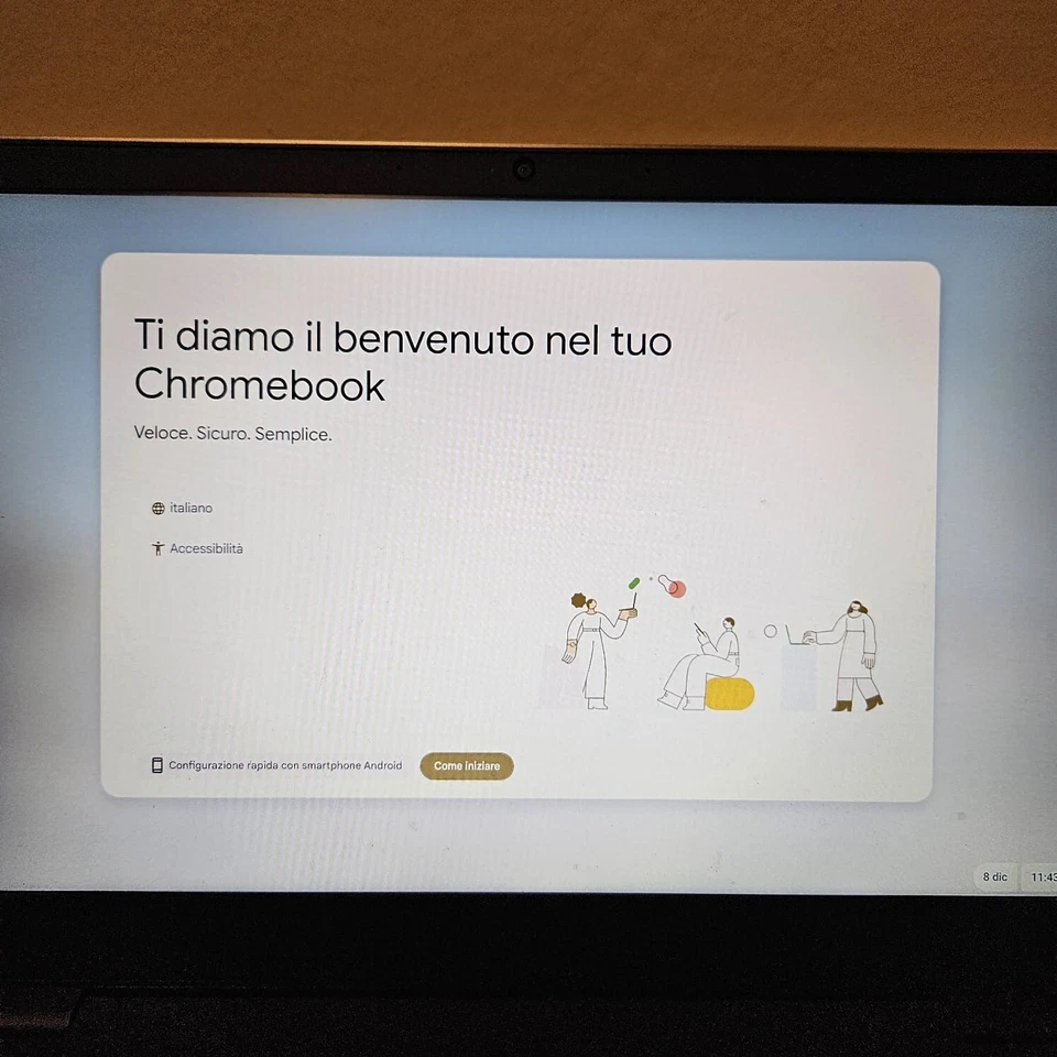 Lenovo 14e Chromebook 14" (AMD A4-9120C, 4GB RAM, 64GB eMMC) Notebook - Mineral - Immagine 2 di 4