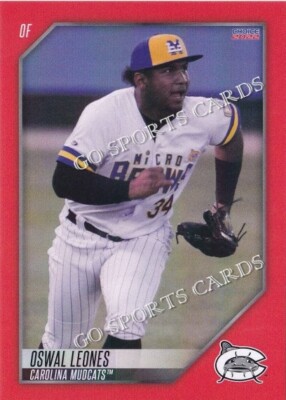 2022 Carolina Mudcats Oswal Leones RC Rookie Milwaukee Brewers VZ