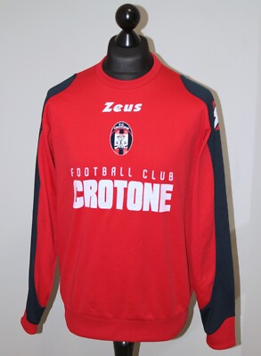Veste D'entraînement Zeus Crotone Rouge - Taille L Homme - Occasion Avec Petit Trou