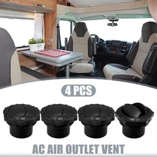 4pcs Universal 50mm Vent Air Outlet Rotating Round Ceiling for Car Bus RV ATV