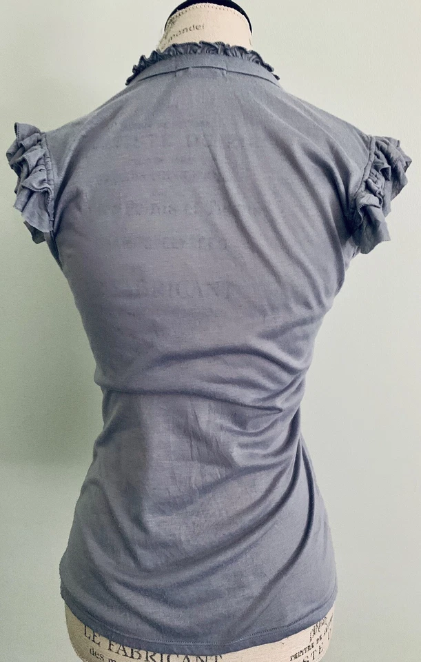 Sam & Max василька синий крышка рукав оборки акцент Топ - размер S - Изображение 4 из 4