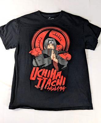 Naruto Shippuden Anime Uchiha Itachi Men's Medium Black T-Shirt | eBay