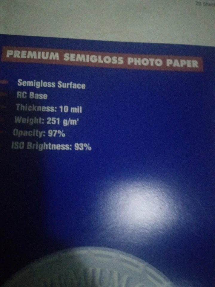 Epson Professional Media S041331 20-Pc. 8.5 x 11"Letter Premium Semi-Gloss Photo - Image 3 of 4