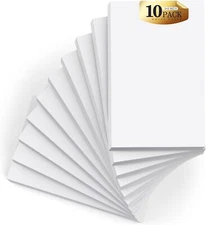 Small Note Pads 3x5 Pocket Notepad, 10 Pack Server Note Pads 3x5, White Memo ...