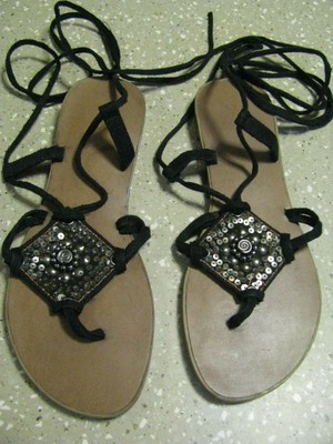 black gladiator sandals target