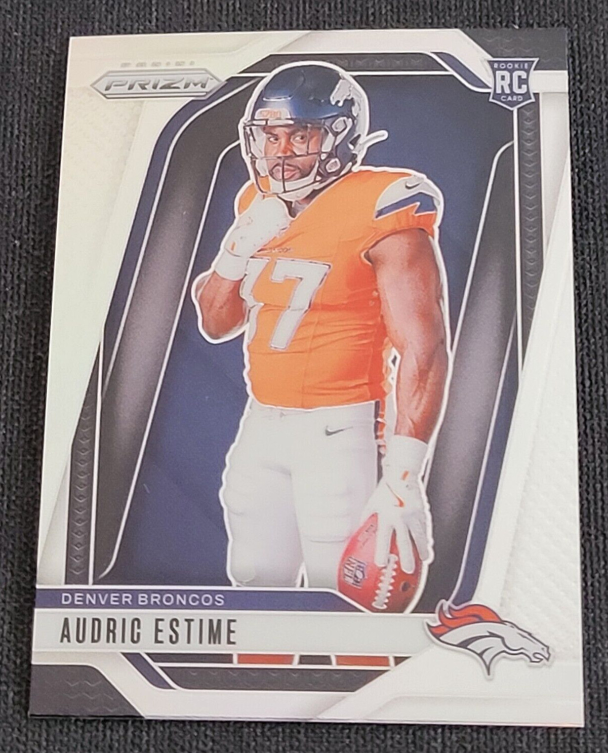 2024 Prizm Audric Estime Silver Variation Prizm Rookie #3 Broncos