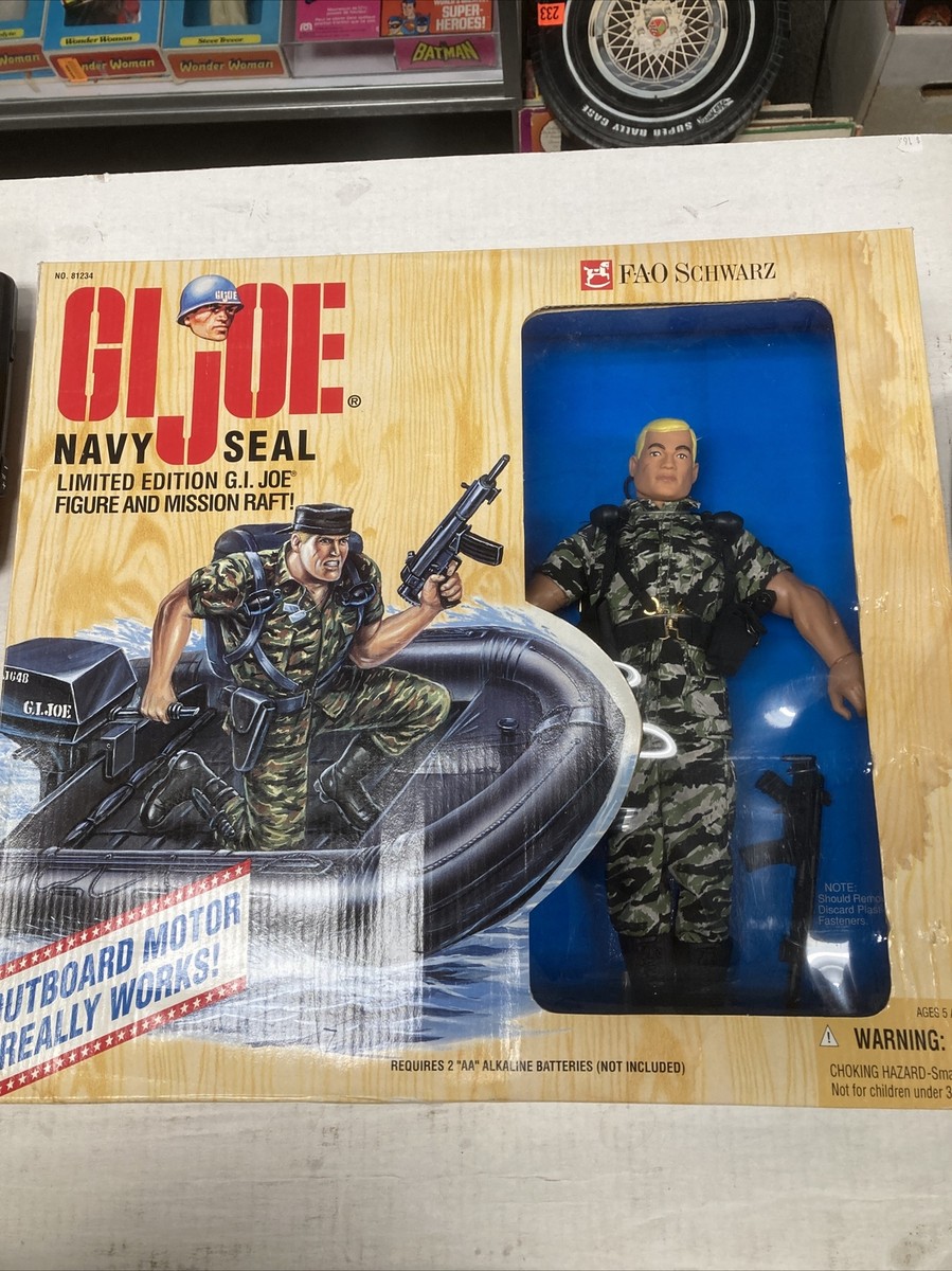 希少品　GIjoe FAQ SCHWARZ LIMITED EDITION GI Joe Navy Seal Figure And Raft limited Edition | eBay