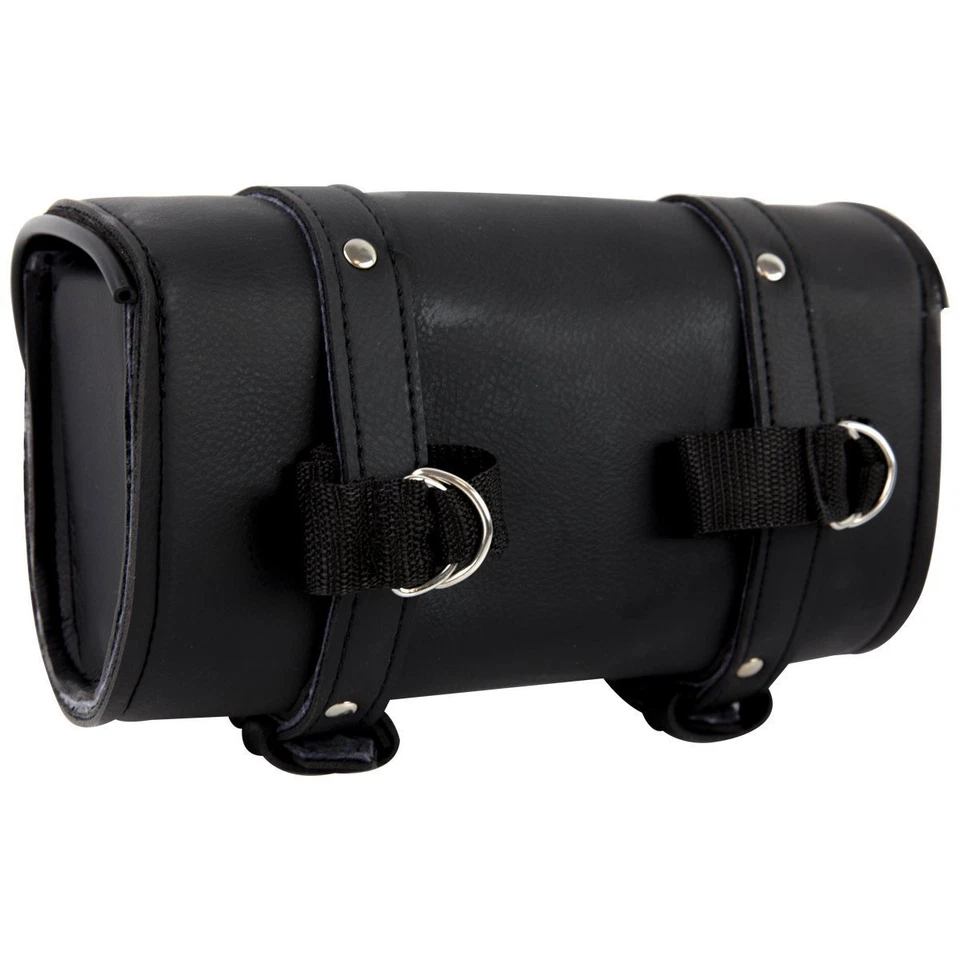 NUEVA BOLSA HORQUILLA HERRAMIENTA TRENZADA IMPERMEABLE 10" con Q-RELEASE SE ADAPTA A HARLEY HONDA - V72 Foto 3 de 4