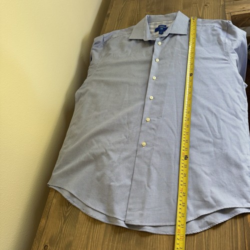 Egara Men’s XL Blue White Long Sleeve Button Up Dress Shirt - Picture 5 of 6